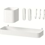 IKEA Skadis 7'li Pano Aksesuar Seti Çelik Raf ve Kanca ile Düzenleme Çözümü
