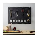 IKEA Skadıs Siyah Çok Amaçlı Pano Pegboard 76X56 cm Pratik Kullanım için 1 Adet - 50 x 70 - Mantar Pano