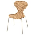 IKEA SKALSTA sandalye rattan-açık gri/bej - 29609380