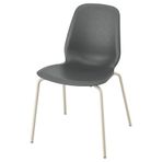 IKEA SKALSTA sandalye siyah-açık gri/bej - 69608468