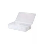 IKEA SKLM02412 Bölmeli Kapaklı Kutu Şeffaf, 34X21 Cm