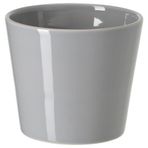 IKEA SKOGSVINBAR seramik saksı gri - 80508448