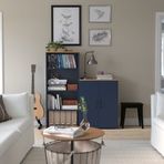 IKEA Skrubvy 49494646 Mavi-Siyah Dolap