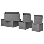 IKEA SKUBB kutu seti koyu gri - 40399998