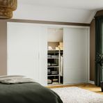 IKEA SKYTTA/TJORHOM gömme dolap için sürgü kapak beyaz - 69422738