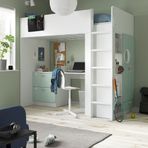 IKEA SMASTAD ranza beyaz-açık yeşil - 29542021