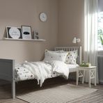 IKEA SMYGA tek kişilik karyola açık gri - 60480780