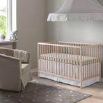 IKEA SNIGLAR bebek karyolası kayın görünümlü - 30248537
