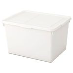 IKEA Sockerbıt Beyaz 38x51x30 cm Kapaklı Kutu
