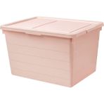 Ikea Sockerbıt Kapaklı Kutu 38X51X30 cm Pembe Polipropilen Istiflenebilir Toz Korumalı Kutu