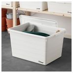 IKEA SOCKERBIT kapaklı kutu beyaz - 80316067