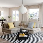 IKEA SÖDERHAMN köşe kanepe fridtuna açık bej - 79449657