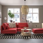 IKEA SÖDERHAMN köşe kanepe tonerud kırmızı - 59514413