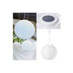 IKEA Solvınden Ledli Çizgili Sarı-Beyaz 30 cm Güneş Enerjili Sarkıt Lamba