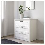 IKEA SONGESAND 3 çekmeceli şifonyer beyaz - 90366839