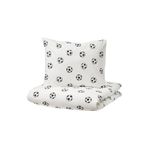 IKEA Sportslig Beyaz Siyah 150x200 50x60 cm Çocuk Nevresim Takımı