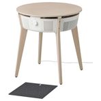 IKEA STARKVIND hava temizleyicili sehpa meşe kaplama-beyaz - 19444219