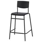 IKEA STIG bar sandalyesi siyah - 30498418