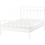 IKEA Stjarnö / Lındbaden Çift Kişilik Karyola Beyaz 160 x 200 Cm