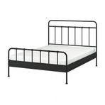IKEA STJARNÖ/LINDBADEN çift kişilik karyola antrasit - 79563445