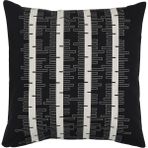 IKEA Stockholm 2025 Kırlent Kılıfı Siyah Kırık Beyaz 50 x 50 cm - Çok Renkli