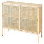 IKEA STOCKHOLM 2025 sürgü kapaklı dolap rattan-çam - 70586639