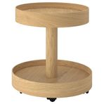 IKEA STOCKHOLM 2025 tekerlekli yan sehpa meşe kaplama - 70586559