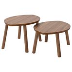 IKEA STOCKHOLM sehpa seti ceviz kaplama - 10239713