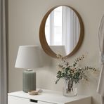 IKEA STOCKHOLM yuvarlak ayna ceviz kaplama - 30446896