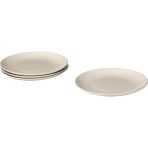 IKEA Stoneware Yuvarlak Tabak Seti Parlak Bej Renk 26 cm 4 Adet