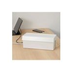 IKEA SÄTTING Kablo Düzenleme Kutusu, Beyaz, 32x14x12 Cm, Kapaklı
