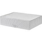 Ikea Stuk Dekoratif Beyaz-Gri Kare Desenli Saklama Kutusu, Hurç, 71X51X18 cm Stuk Kareli