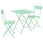 IKEA SUNDSÖ katlanabilir masa ve katlanabilir sandalye seti açık yeşil - 89573024