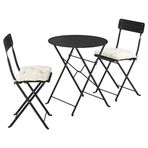 IKEA SUNDSÖ katlanabilir masa ve katlanabilir sandalye seti antrasit - 69573261