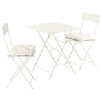 IKEA SUNDSÖ katlanabilir masa ve katlanabilir sandalye seti kırık beyaz - 09573259