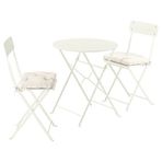 IKEA SUNDSÖ katlanabilir masa ve katlanabilir sandalye seti kırık beyaz - 29573263