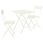 IKEA SUNDSÖ katlanabilir masa ve katlanabilir sandalye seti kırık beyaz - 59573025