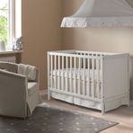 IKEA Sundvık 00248567 Beyaz Bebek Karyolası