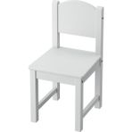 Ikea Sundvık Çocuk Sandalyesi 55 x 29 x 28 cm Gri Masif Çam Oyun Alanına Uygun