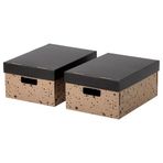 IKEA SVARTTRADA kutu seti siyah-natürel - 20623347