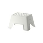 IKEA Tabure Basamak 44X35X25 cm İkea Kaymaz Taban Tabure Beyaz Renk Plastik
