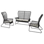 IKEA TALLSKAR bahçe oturma grubu antrasit - 49582501