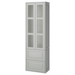 IKEA TANNFORSEN banyo boy dolabı açık gri - 10553175