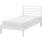 IKEA Tarva / Lönset Tek Kişilik Karyola Beyaz Vernikli 90 x 200 cm