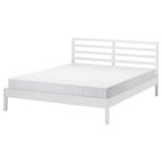 IKEA TARVA/LINDBADEN çift kişilik karyola beyaz vernikli - 79553941