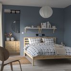 IKEA TARVA/LÖNSET çift kişilik karyola çam - 29019481