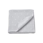 IKEA Tek Ebat Len Bebek çocuk battaniyesi 70x90 gri beyaz KENTSOYLU 60496432 Gri 70 x 90 Kırışmaya Dayan