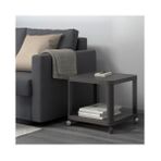 IKEA Tekerlekli Yan Sehpa, Gri Renk Meridyendukkan 50X50 cm Ev Dekorasyonu Mobilya