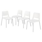 IKEA TEODORES 19399839 Beyaz Mutfak Sandalyesi Seti