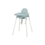 IKEA tepsili mama sandalyesi, gri-mavi-beyaz, 90 cm
